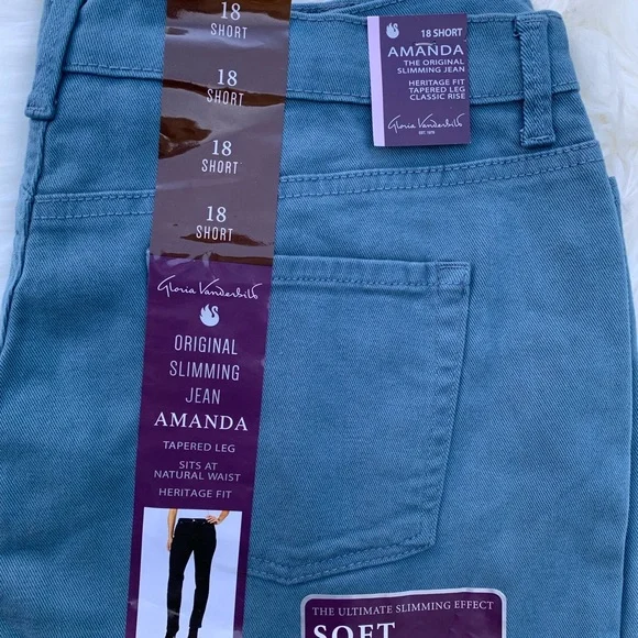 Gloria Vanderbilt Original Slimming Jeans Size 18 - Picture 9 of 10